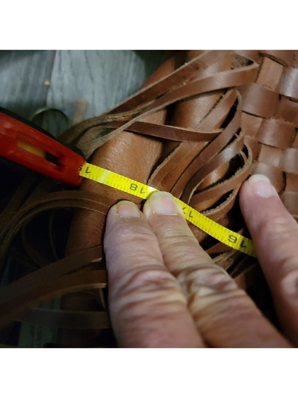Custom Made Basketweave Fringe Hobo Purse. - Picture 5 of 13